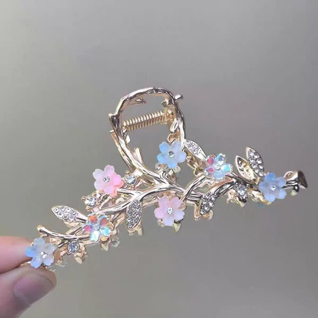 Fairy Flower Metal Hair Claw Clip