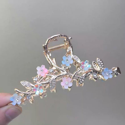 Fairy Flower Metal Hair Claw Clip