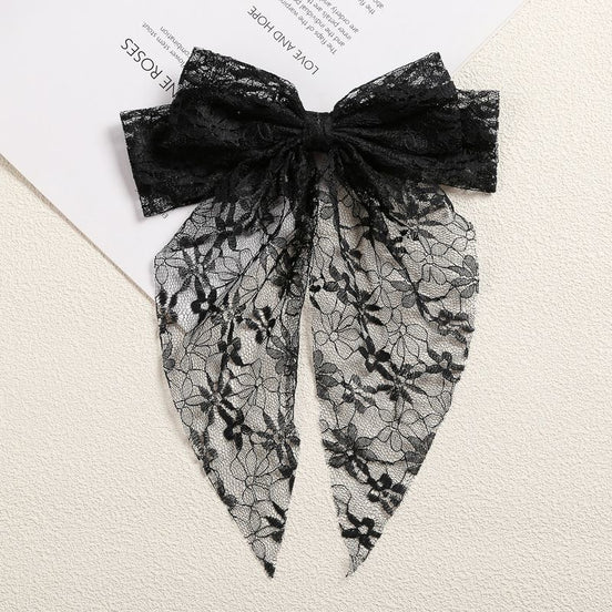 Lace Double Bow Hair Clip