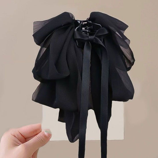 Chiffon Bend Bow Hair Clip
