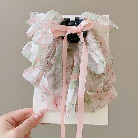 Chiffon Bend Bow Hair Clip