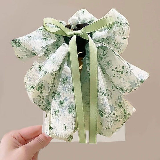 Chiffon Bend Bow Hair Clip