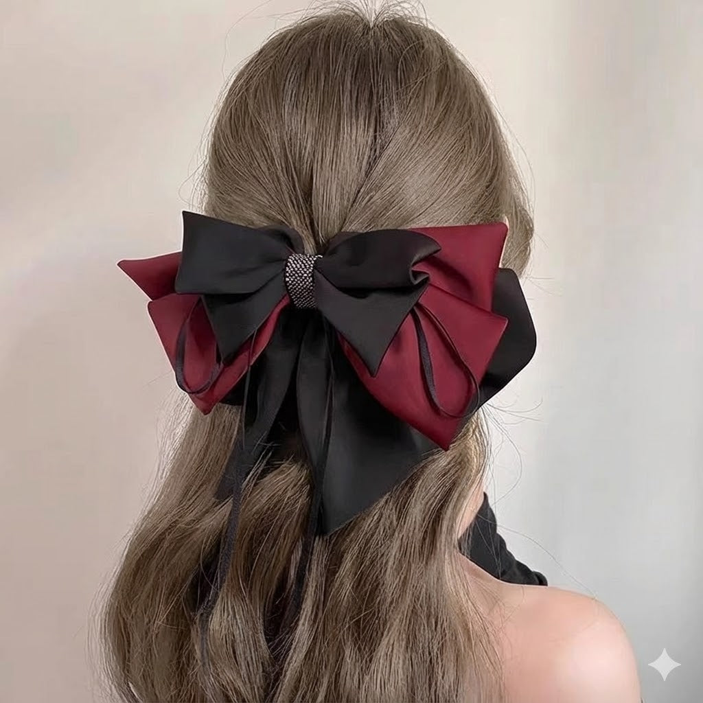 Crystal Knot Elegant Bow Hair Clip