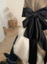 Ultra Large Satin/Flannel Bow Hair Clip