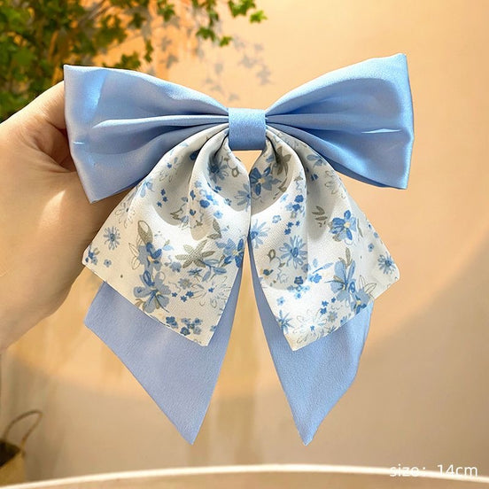 Spring Color Bow Hair Clip
