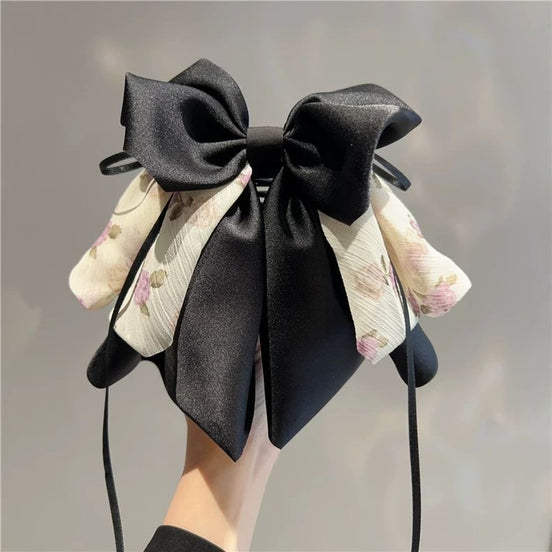 Subtle Pattern Bow Hair Clip