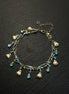 Vintage Scallop Blue Gemstone Bracelet