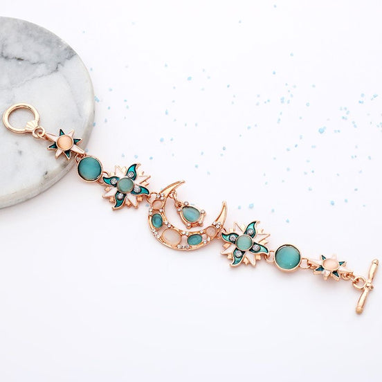 Cat's Eye Sun & Moon Bracelet