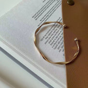 Minimalist Wave Shape Bangle