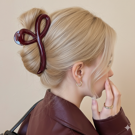 Ribbon Jelly Big Hair Claw Clip
