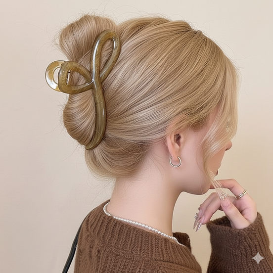 Ribbon Jelly Big Hair Claw Clip