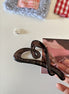 Vintage Heart-shaped Jelly Big Hair Claw Clip