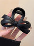 Maillard Style Matte Bow Hair Claw Clip