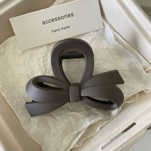 Maillard Style Matte Bow Hair Claw Clip