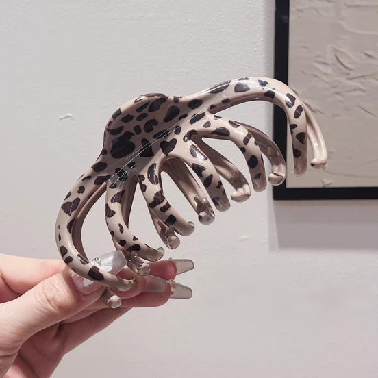 Octopus Style Leopard Color Hair Claw Clip