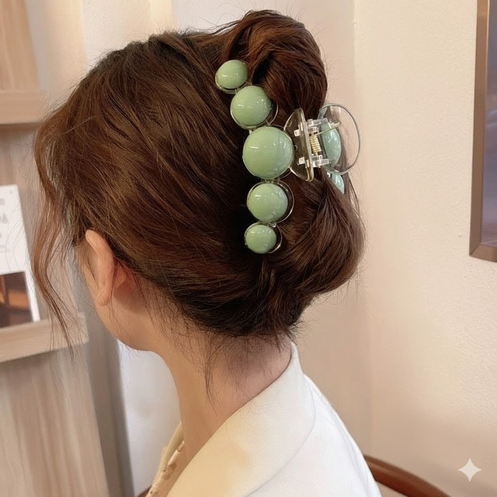 Glossy Pearl Hair Claw Clip