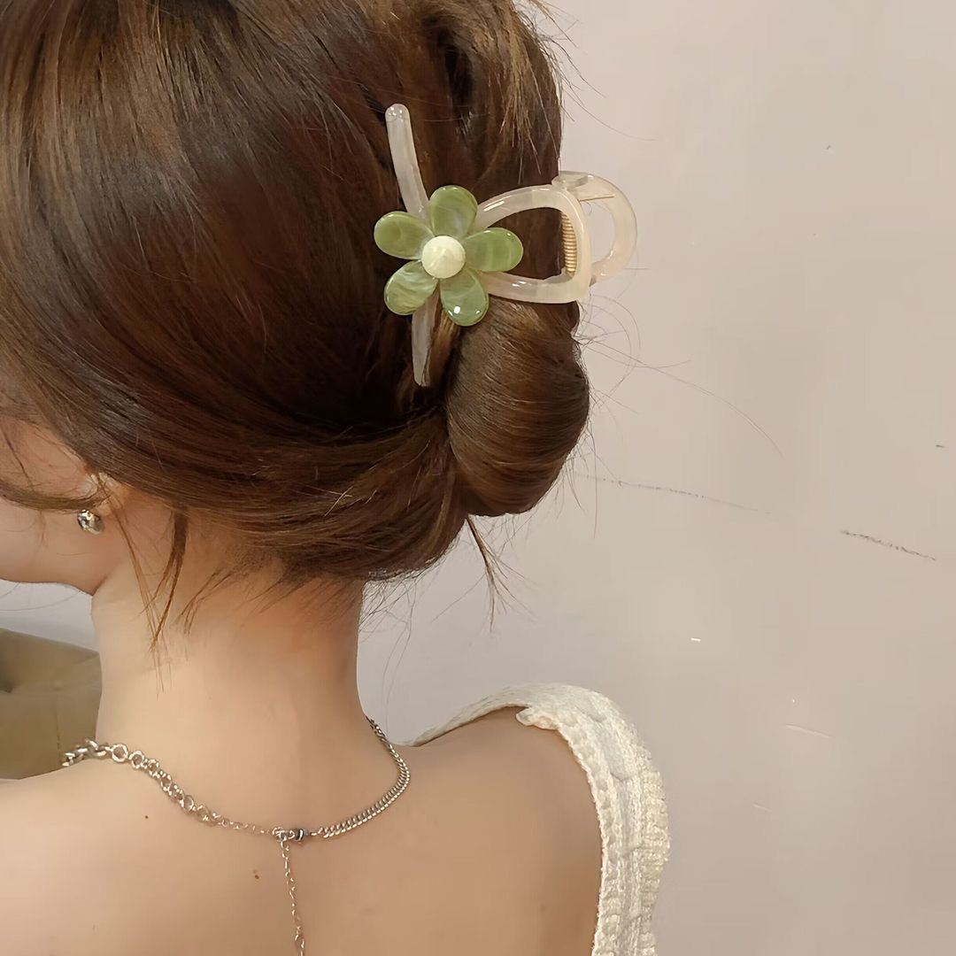 Flower Top Fairy Hair Claw Clip