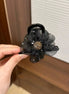 Crystal Organza Flower Hair Claw Clip
