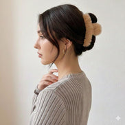 Fluffy Hair Claw Clip