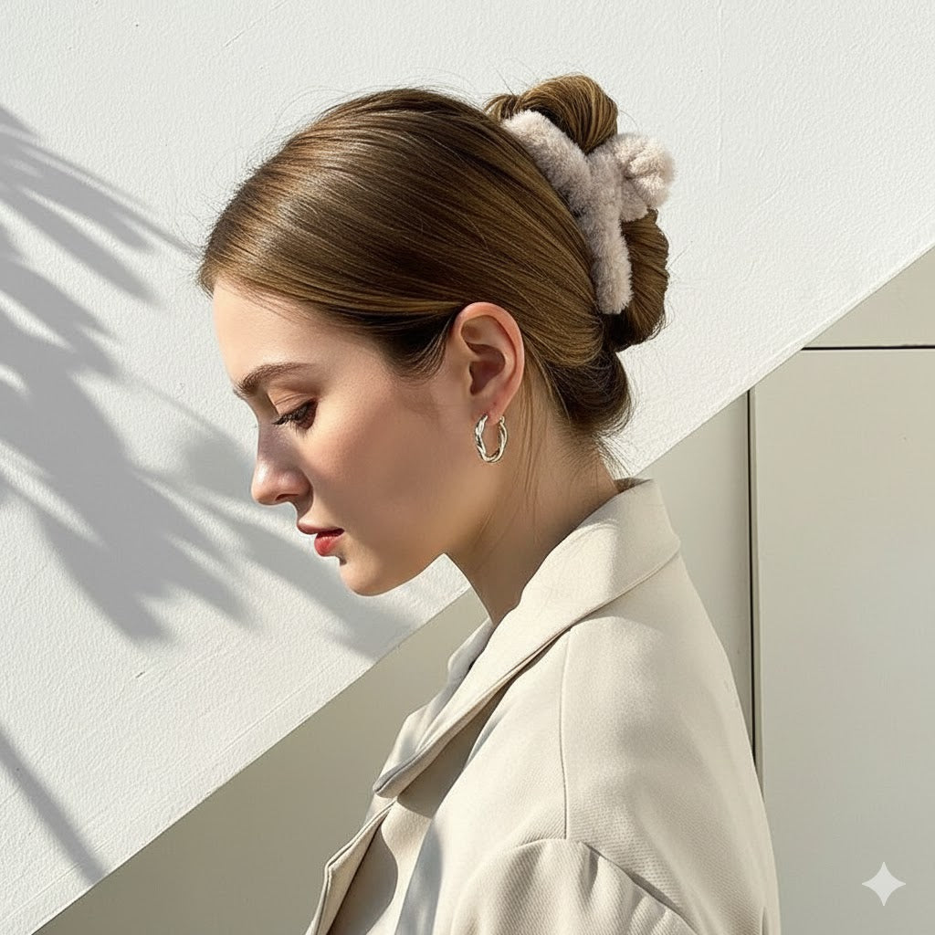 Fluffy Hair Claw Clip