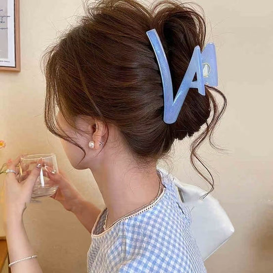 Z-shape Jelly Hair Claw Clip