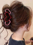 Triple Heart Hollow Hair Claw Clip