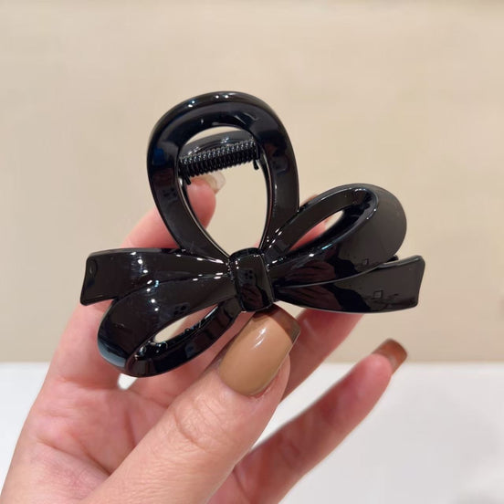 Small Jelly Bow Hair Claw Clip