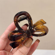 Small Jelly Bow Hair Claw Clip