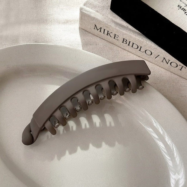 Maillard Matte Banana Hair Claw Clip