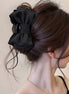Silky Satin Double Bow Hair Claw Clip