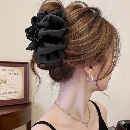 Silky Satin Bubble Hair Claw Clip