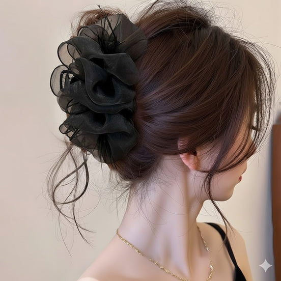 Organza Bubble Hair Claw Clip
