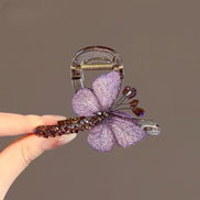 Crystal Butterfly Hair Claw Clip