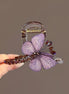 Crystal Butterfly Hair Claw Clip