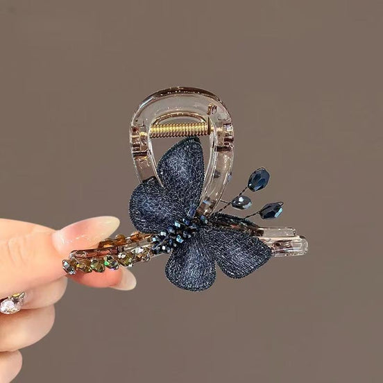 Crystal Butterfly Hair Claw Clip