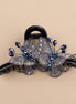 Double Crystal Butterfly Hair Claw Clip