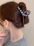 Shine Crystal Ribbon Hair Claw Clip