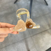Jelly Heart Small Hair Claw Clip
