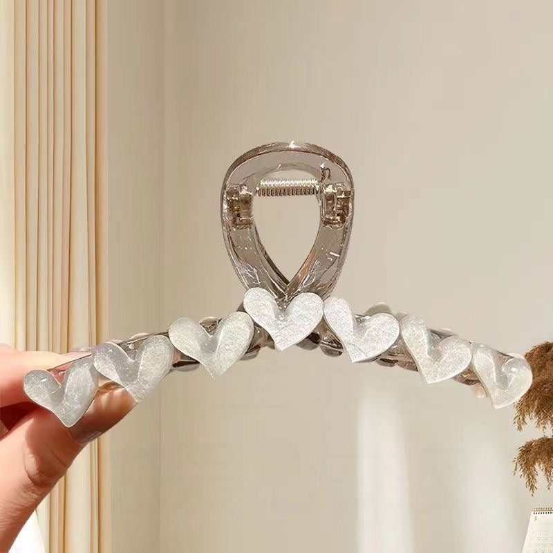 Jelly Hearts Row Hair Claw Clip