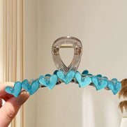 Jelly Hearts Row Hair Claw Clip