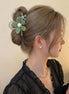 Double Flower Top Fairy Hair Claw Clip