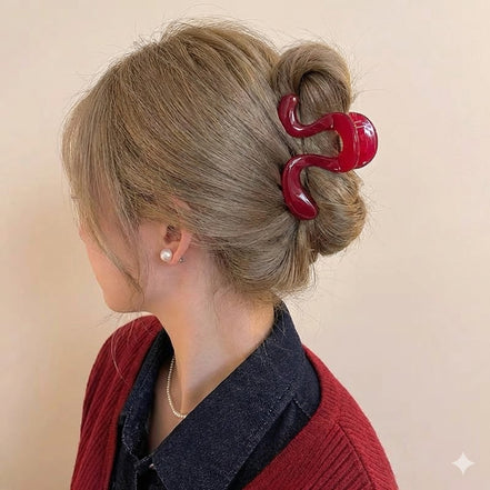 Small Size Wave-shape Hair Claw Clip
