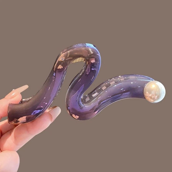Large Size Wave-shape Hair Claw Clip