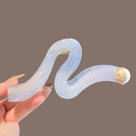 Large Size Wave-shape Hair Claw Clip