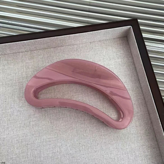 Big Oval Hollow Jelly Hair Claw Clip