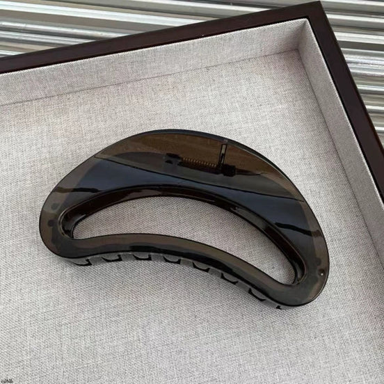 Big Oval Hollow Jelly Hair Claw Clip