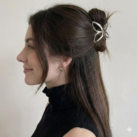 Metal Butterfly Hair Claw Clip