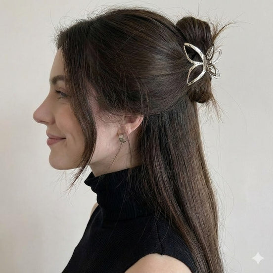 Metal Butterfly Hair Claw Clip