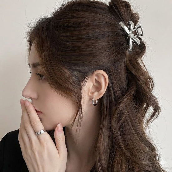 Metal Bow Hair Claw Clip