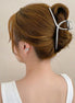 Metal Ribbon Hair Claw Clip